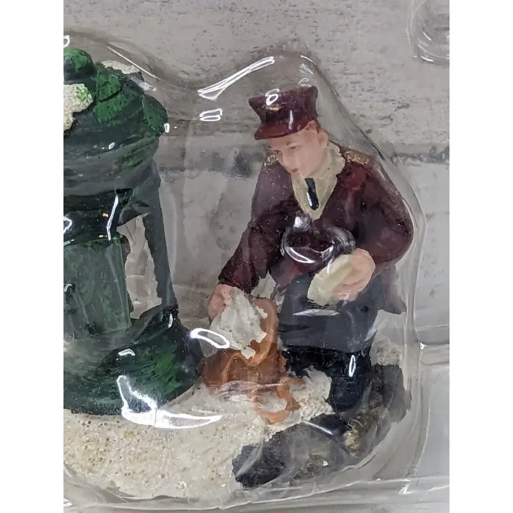 Holiday Time Mailman Figurine Christmas Village Decoration New‎ Retired
